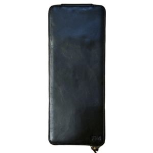 Red Envelope‎ Mens Black Leather Tie Travel Case